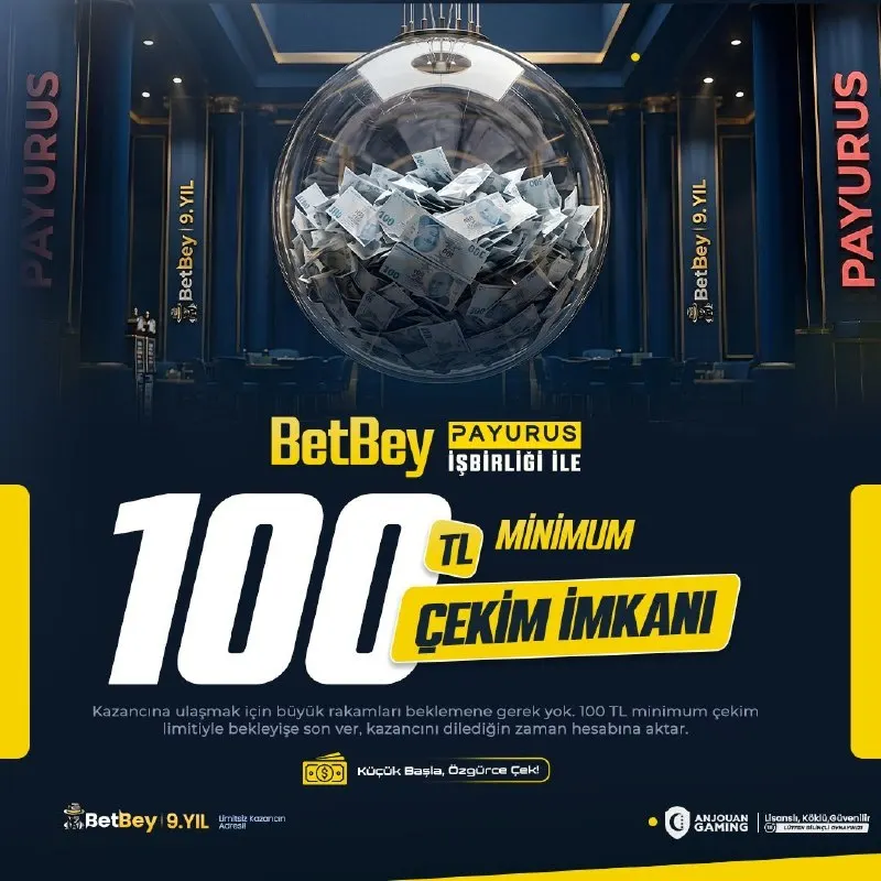 Betbey Telegram: 💵 🤩🤩🤩 🤩🤩 ÇEKİM FIRSATI! 🚀 BetBey ve Payurus iş birliğiyle kazancına ulaşmak…