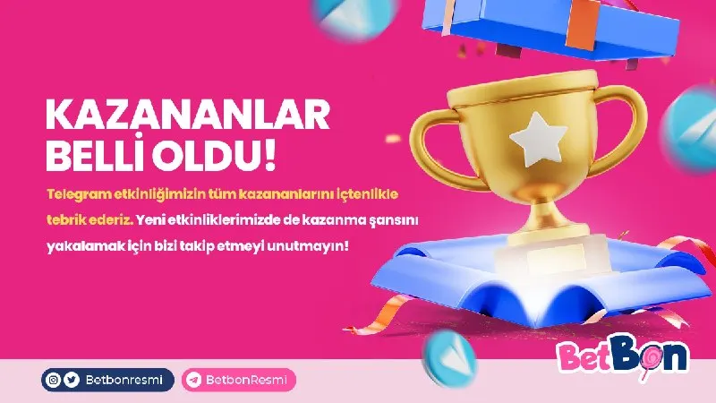 Betbon Telegram: 📅 15.10.2026 tarihli Etkinlik 📅 🎉 27 kişi kazandı ve 222 TL ödül aldı! 🎉 🏆 Maç…
