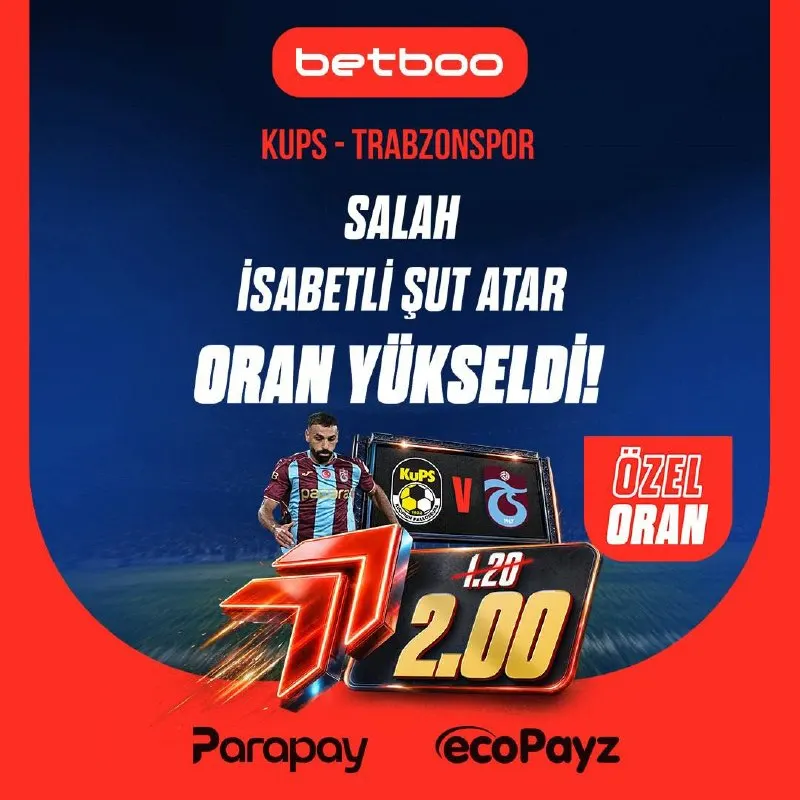 Betboo Telegram: ✅KAZANDI✅ 🔥 Kuopion Palloseura - Trabzonspor MAÇINA ÖZEL ORAN! Kuopion…
