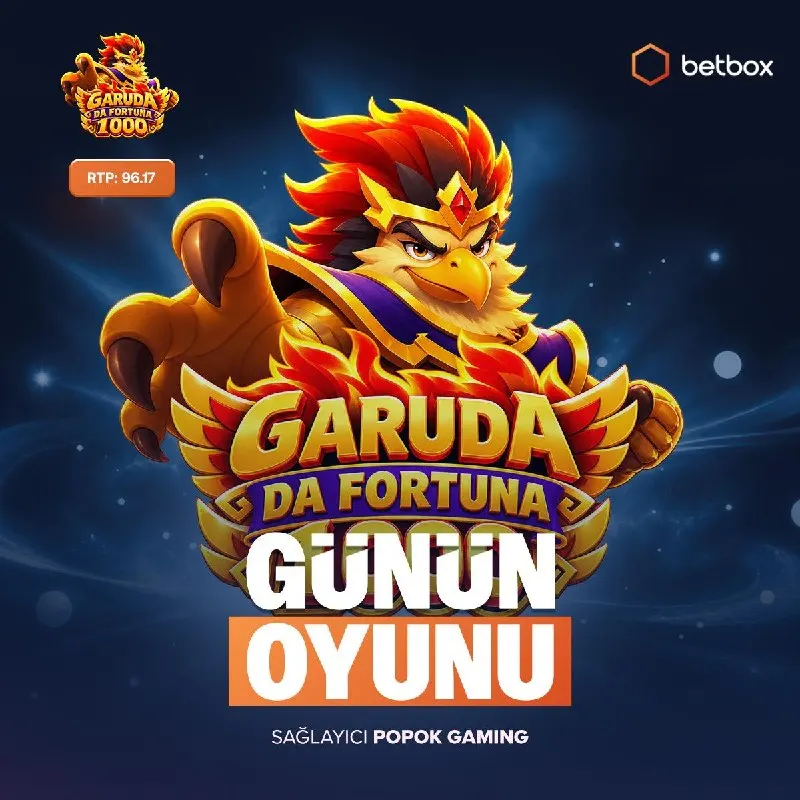 Betbox Telegram: 🎰 Günün slot oyunu Garuda Da Fortuna 1000 ile şansını katla! 🔥 Popok Gaming…