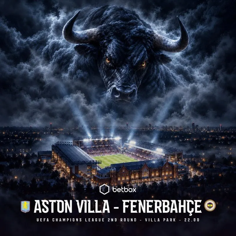 Betbox Telegram: 🏆 Şampiyonlar Ligi 2. Turunda Villa Park alev alıyor! 🐂 Aston Villa ve…