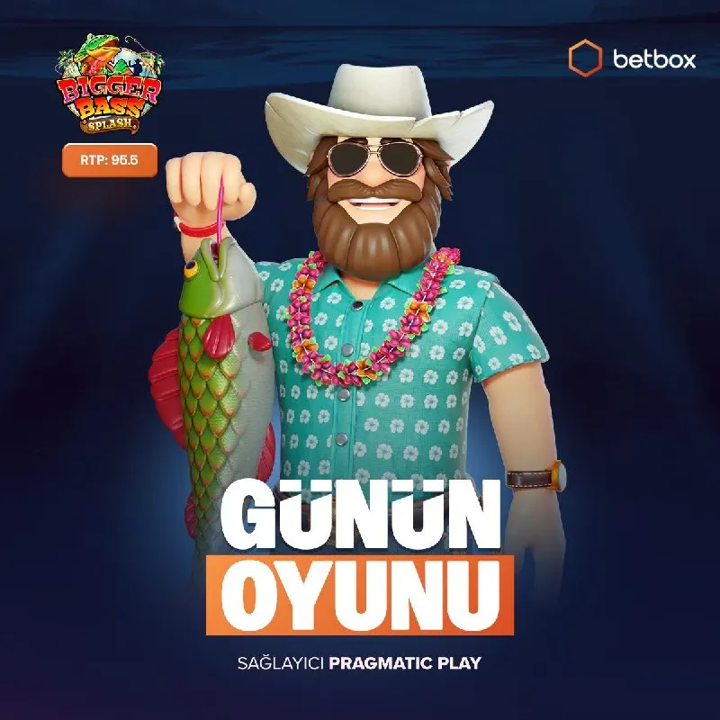 Betbox Telegram: 🎰 Günün slot oyunu Bigger Bass Splash ile nehirde büyük av başlıyor 🌊 %95.5 RTP…