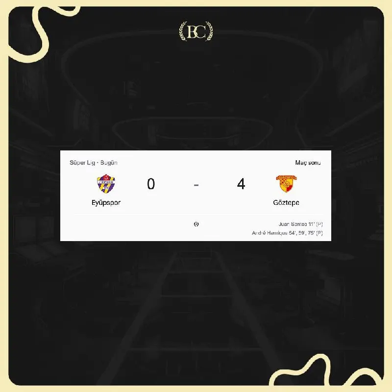 Betcool Telegram: 🔥 Futbol Aşkına 750₺ Kazan! Etkinliği Sona Erdi 🔥 Maç Sonucu: Eyüpspor 0 - 4…