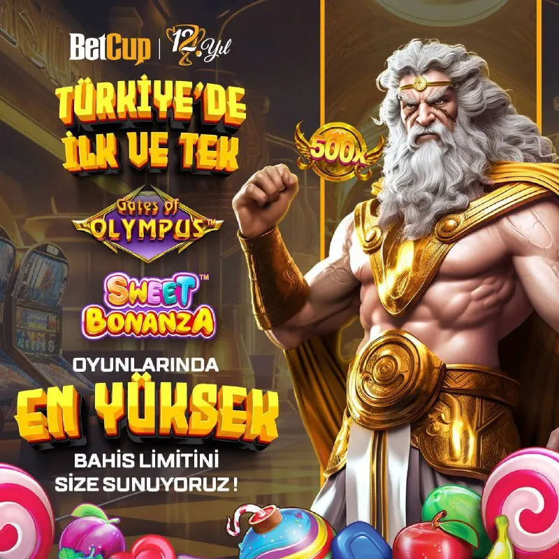Betcup Telegram: 🔥 Gates of Olympus ve Sweet Bonanza oyunlarında en yüksek bahis limitleri…