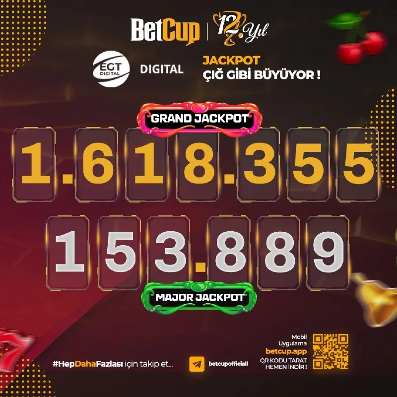 Betcup Telegram: 🔹 BetCup'ta EGT Digital Ceplerinizi Doldurmaya Devam Ediyor 🔔 ➡️GRAND ve MAJOR…