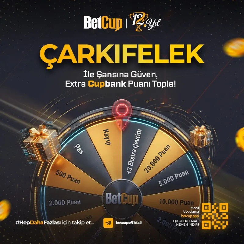 Betcup Telegram: 🏐 ŞANSINI ÇEVİR, PUANLARI TOPLA! 🏐 💥 Çarkı çevirerek birbirinden değerli…