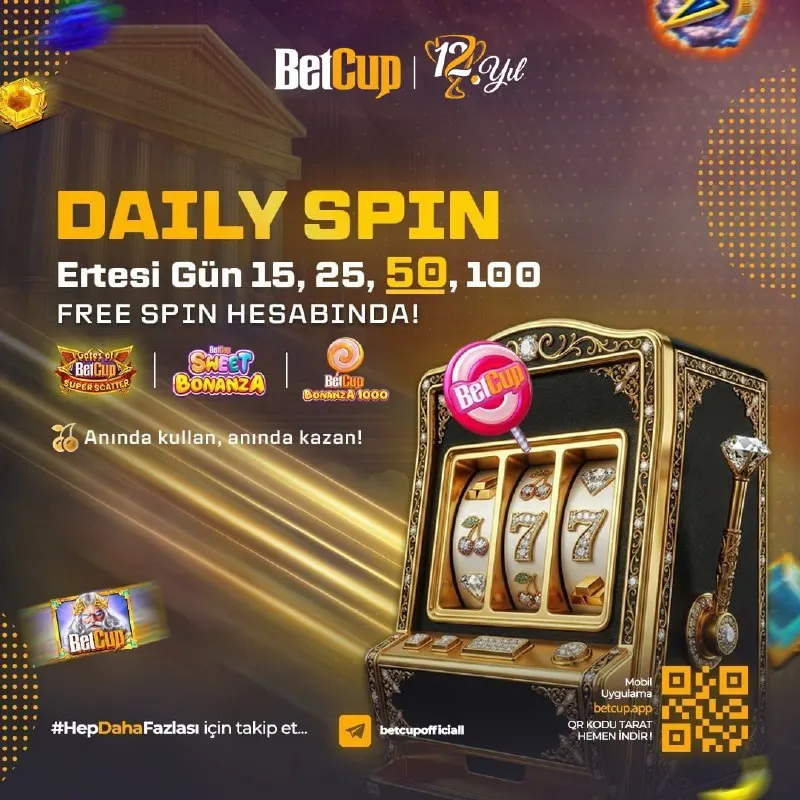 Betcup Telegram: 🍭Pragmatic DailySpin ile Buluşmaya Hazır Mısın? 🍭 💥 Her Gün Hesabına Aktarılan…