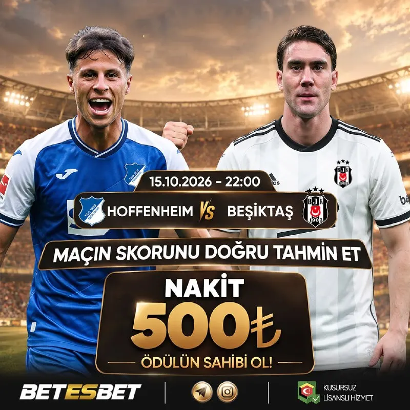 Betesbet Telegram: 🇪🇺 BETESBET İLE 500₺ ÖDÜLLÜ SKOR TAHMİN ETKİNLİĞİ 🇪🇺 🇪🇺 #Betesbet temsilcimiz…