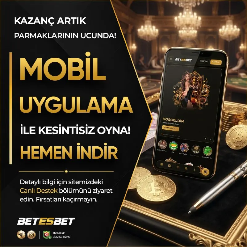 Betesbet Telegram: 📲 #BETESBET MOBİL UYGULAMA İLE HER AN YANINDA! 📲 🚀 Güncel İçerikler, Hızlı…