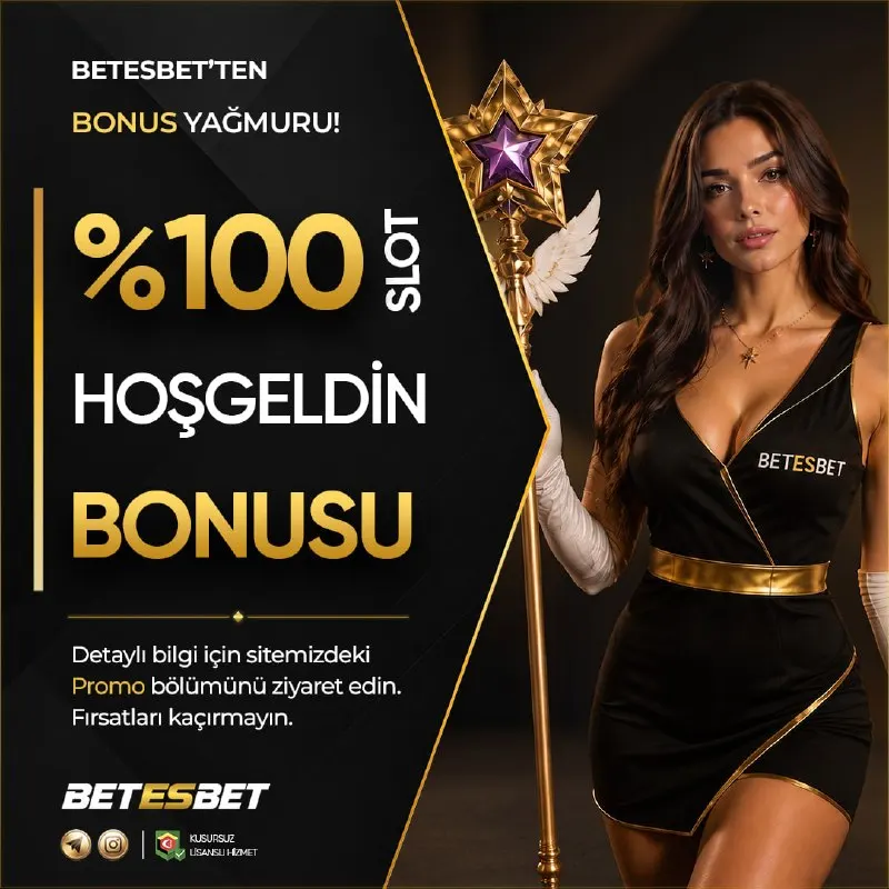 Betesbet Telegram: 👑 %100 #BETESBET'E HOŞ GELDİN BONUSU 👑 😃 Betesbet'te 🔣1️⃣0️⃣0️⃣ Hoş Geldin…