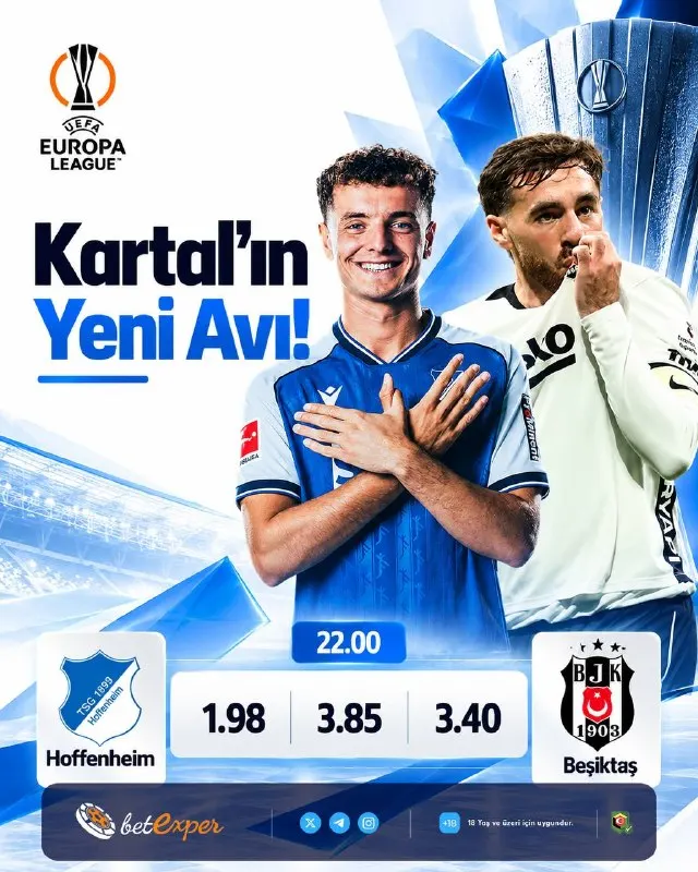 Betexper Telegram: 🇹🇷 Kara Kartal Almanya Deplasmanında! 😋 Temsilcimiz Beşiktaş, UEFA Avrupa…