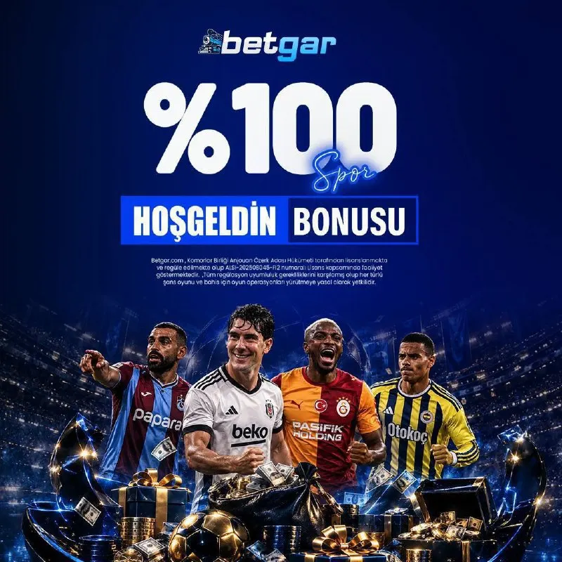 Betgar Telegram: ⚽️ SPORDA %100 HOŞGELDİN BONUSU! Betgar’da spor heyecanına özel hoş geldin…