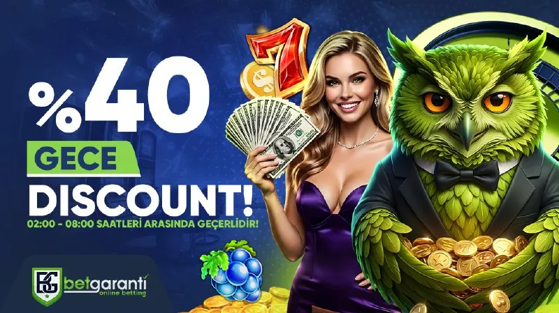 Betgaranti Telegram: 🌙🔥 GECE DISCOUNT %40! ⏰ 02:00 – 08:00 arasında geçerli! 💰 Yatırım tutarına göre…