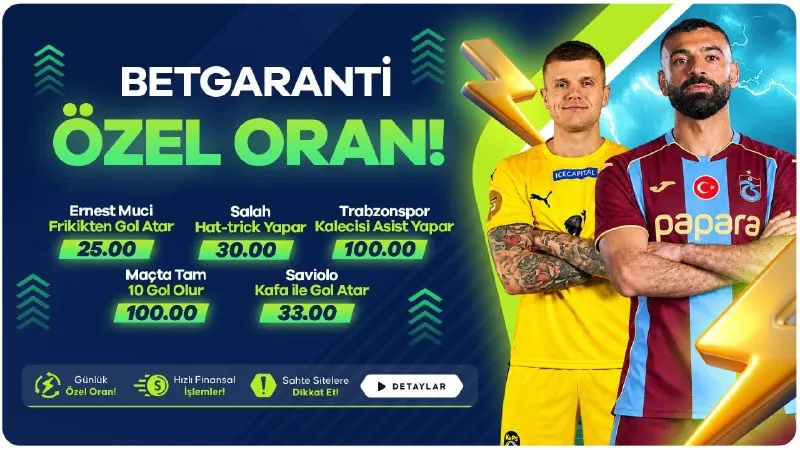 Betgaranti Telegram: Betgaranti Trabzonspor Maç Özel! 🎯 Ernest Muçi → Frikikten Gol Atar. 👑 Salah →…