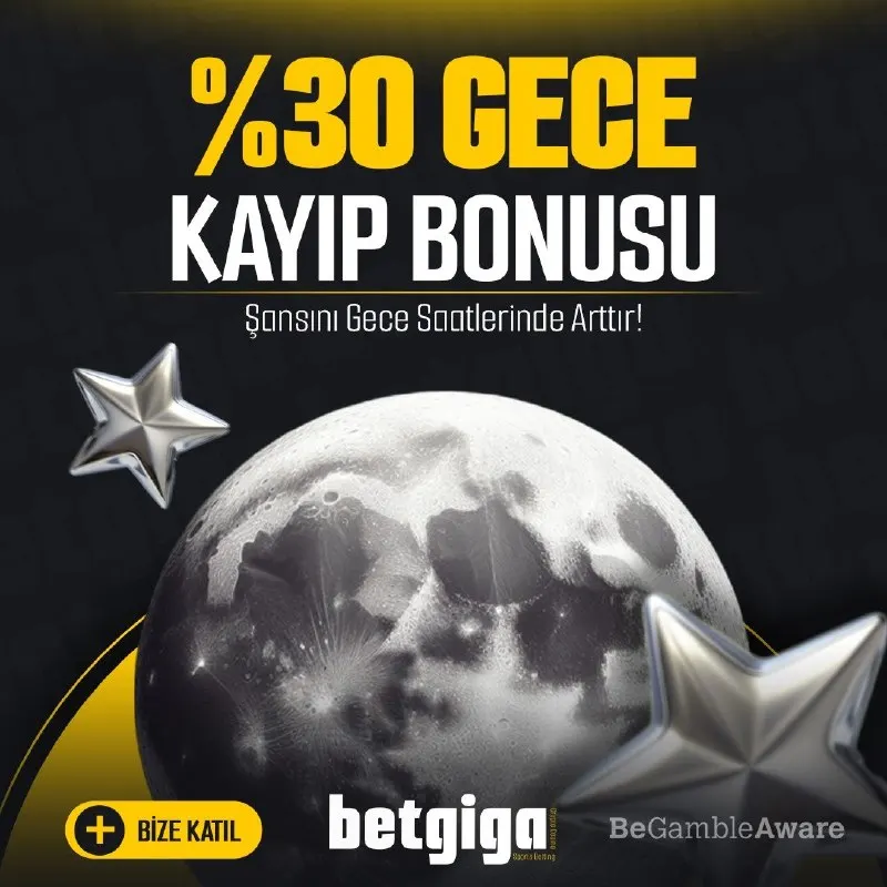 Betgiga Telegram: 🎁 Gece Kuşu %30 Kayıp Bonusu! ⏰ Tüm Gececilere Özel 00:00-08:00 arası %30 Kayıp…