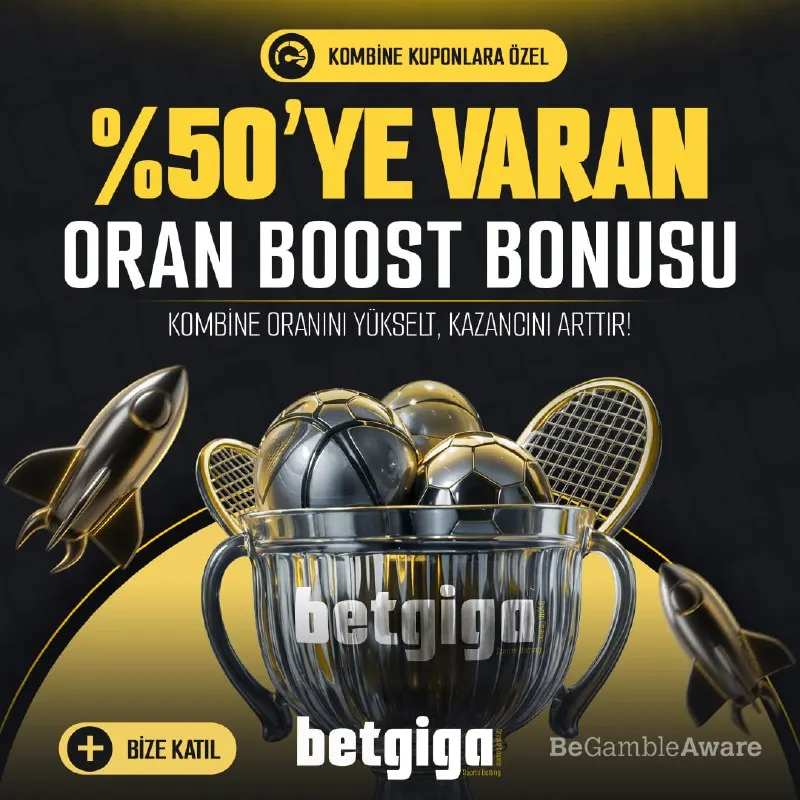 Betgiga Telegram: 🏷 Kombine Bahislerinde %50 Extra Oran Arttırma ⚠️ Kombine kupondaki tüm…