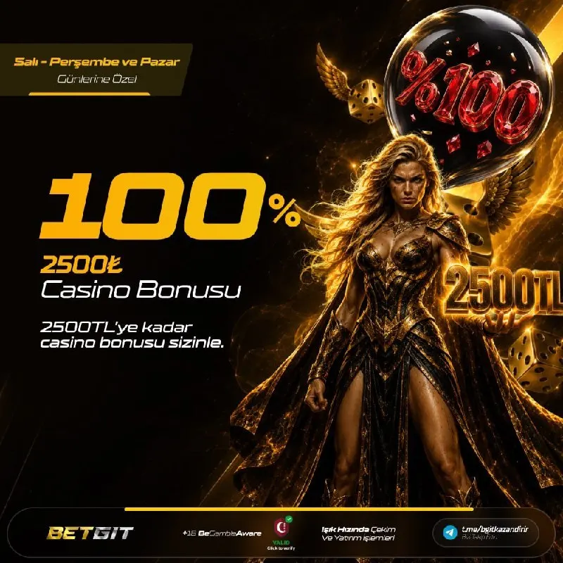 Betgit Telegram: ♠️♠️♠️♠️ 🌱 Bugüne Özel %100 Casino Bonusu! Hemen katıl, maksimum 250.000 TL’ye…