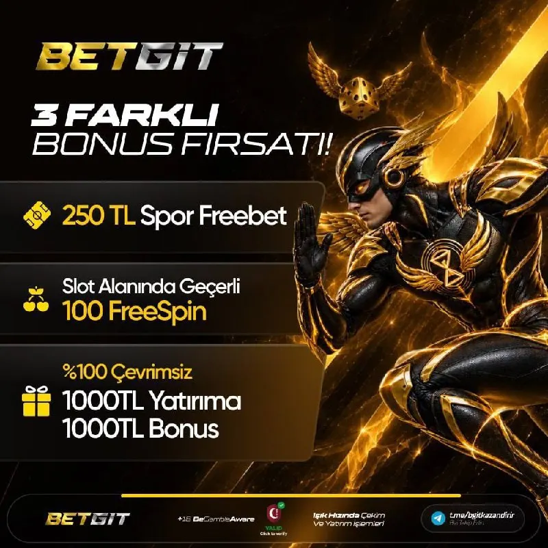 Betgit Telegram: ♠️♠️♠️♠️ 🚀 İLK YATIRIMA ÖZEL 3 FARKLI BONUS FIRSATI! 🚀 ⚽️ 250 TL Spor Freebet 🎰…