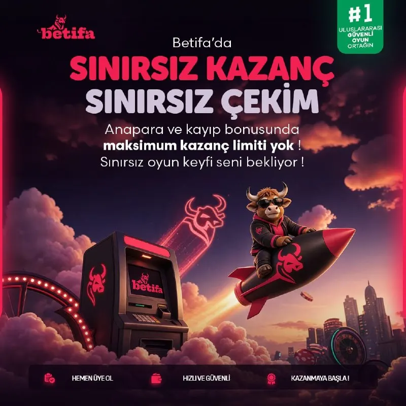 Betifa Telegram: 💰 BETİFA'DA KAZANCINA SINIR KOYMA! ⭐ Anapara ve kayıp bonusunda maksimum kazanç…