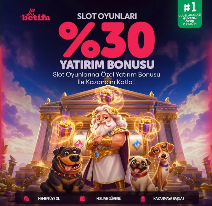Betifa Telegram: 🎰 SLOTTA ŞANSINI %30 BONUSLA BÜYÜT! 📣 Betifa'da fırsatlar senin için hazır! 👑…