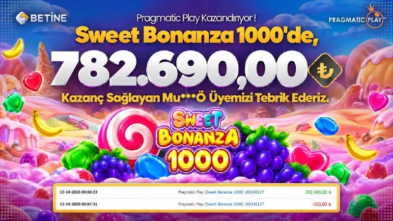 Betine Telegram: 👏 Betine'de Sınırsız Kazanç Heyecanını Keşfedip Sen de Kazan! 🍭 Sweet Bonanza…