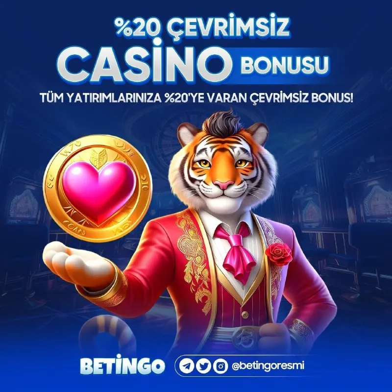 Betingo Telegram: Tüm yatırımlarınıza %20 Çevrimsiz Casino Bonusu elde edebilirsiniz! 📲…