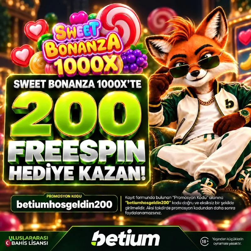 Betium Telegram: 😎😎😎😎😎😎😎😎😎 🎁 Yeni Üyelere Özel Sweet Bonanza 1000x'te 200 Freespin Hediye! 🍭…