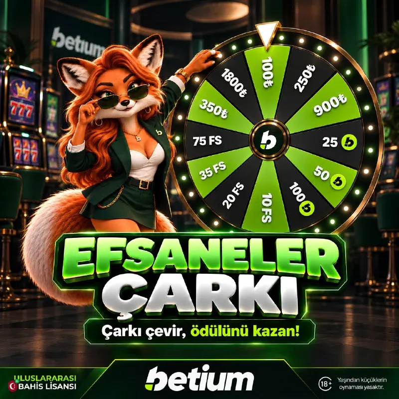 Betium Telegram: 🎡 Efsaneler Çarkı dönmeye başlıyor! 🎁 Bu dönen çarkın sonunda seni hangi…