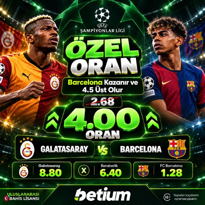 Betium Telegram: 🇪🇺 Şampiyonlar Ligi'nde Aradığın Özel Oran #Betium'da 🇹🇷Galatasaray 👊 FC…