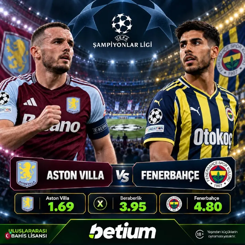Betium Telegram: 🇪🇺 Betium'da Şampiyonlar Ligi Akşamı! 🇬🇧A. Villa 👊 Fenerbahçe🇹🇷 📅 14 Ekim…