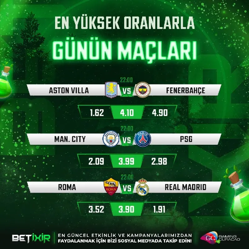 Betixir Telegram: ⬆️ #BetiXir 'den Günün En Çekişmeli Karşılaşmaları ⬆️ 🕒 22:00 - Aston Villa ⚔️…