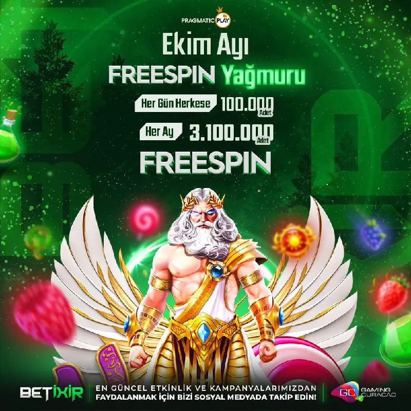 Betixir Telegram: ⛈ BetiXir & Pragmatic Play Ortaklığıyla Ekim Ayı Freespin Yağmuru Başladı ‼️ 🔥…