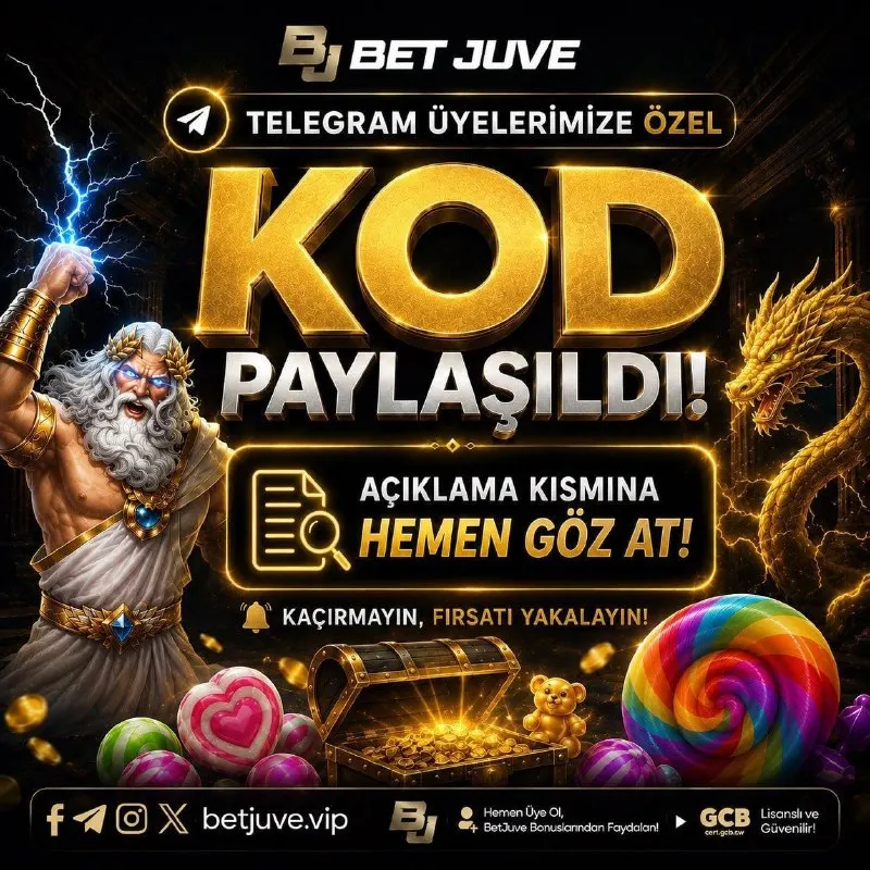 Betjuve Telegram: ✨ TELEGRAM ÜYELERİMİZE ÖZEL ETKİNLİK 🎁 Kod: juveVİP 🎰 Geçerli Alan: Casino 🎲…