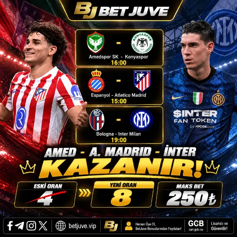 Betjuve Telegram: Özel Oran Gurmesi BETJUVE! 📈 Eski Oran: 4 🚀 Betjuve Özel Oran: 8 🔥 🚀 Payurus…