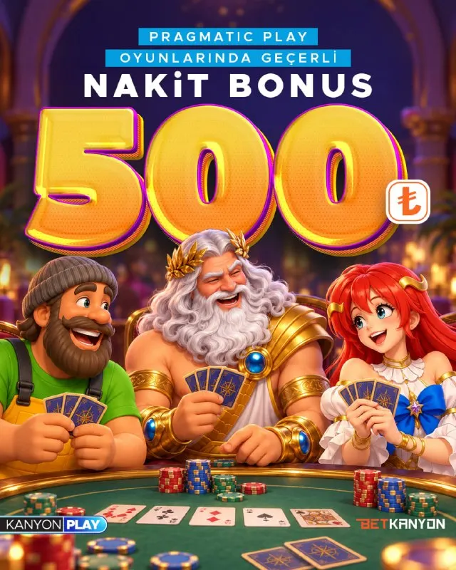 Betkanyon Telegram: 🎁 KANYONPLAY İLE BONUS ZAMANI! ⏰ 🔞 Tüm Pragmatic Play oyunlarında geçerli…