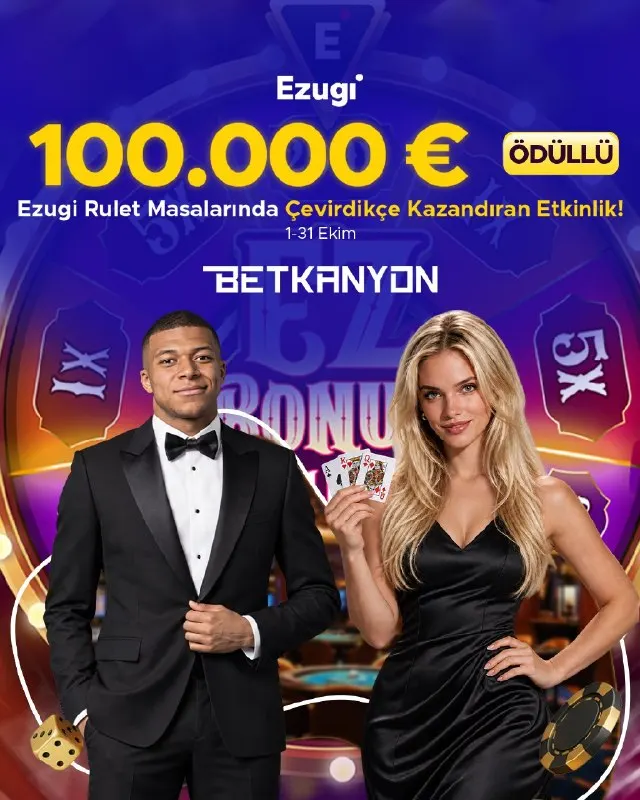 Betkanyon Telegram: 🎡 SPIN AND WIN RULET ÇARKINDA ÖDÜLLER DÖNÜYOR! 💸 🔥 Ezugi Rulet oyunlarında…