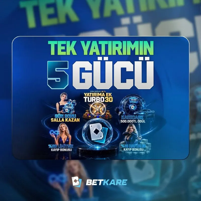Betkare Telegram: 💙🔠🔠🔠🔠🔠🔠🔠 💙 💎Tek Yatırım, 5 Güç, Tek Adres: BETKARE! 1️⃣ YATIRIM 5️⃣BONUS!! 📍Tek…