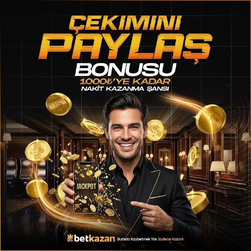 Betkazan Telegram: 🎉 Çekimini Paylaş, Bonusunu Kap! 🎉 💸 Kazancını paylaş, ekstra bonusunu al!…
