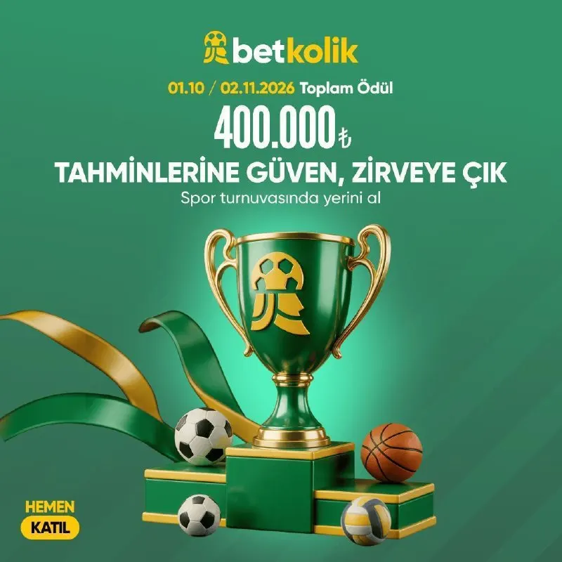Betkolik Telegram: 🥇 Tahmin Gücünü Göster, Yarışın Dengelerini Değiştir! 🎯 Spor Turnuvası'nda…