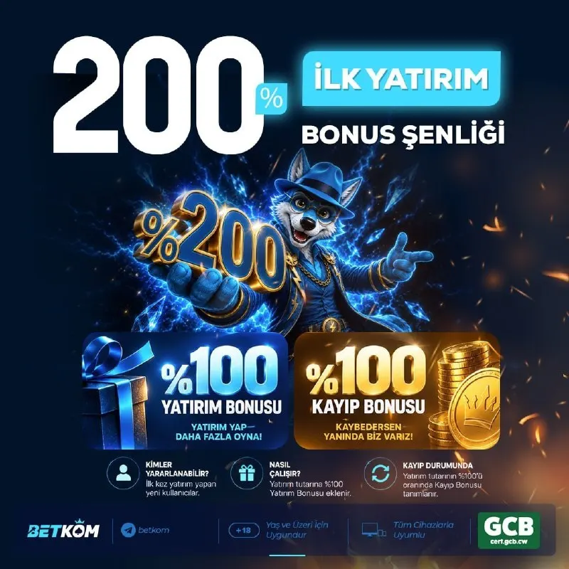 Betkom Telegram: %200 HEYECANI BETKOM'DA 👑İLK YATIRIMINI YAP KAZANMAYA %200 ŞANS İLE BAŞLA 😎…