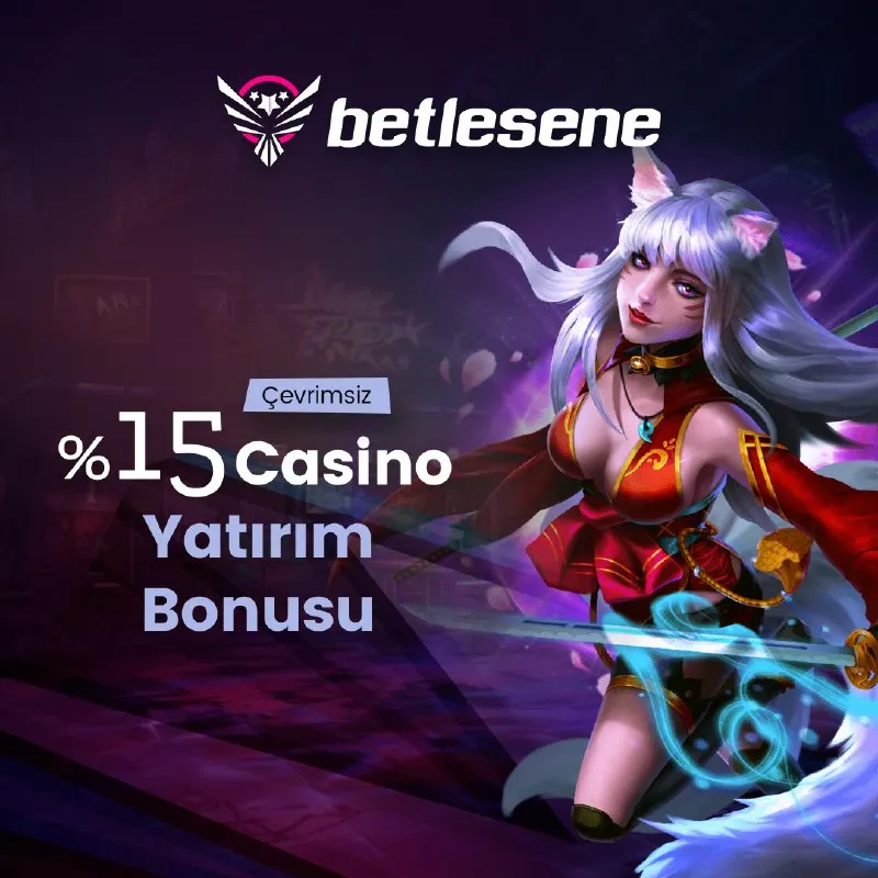 Betlesene Telegram: ⭐️ %15 Çevrimsiz Casino Yatırım Bonusu ⭐️ Casino oyuncuları yatırımlarının…