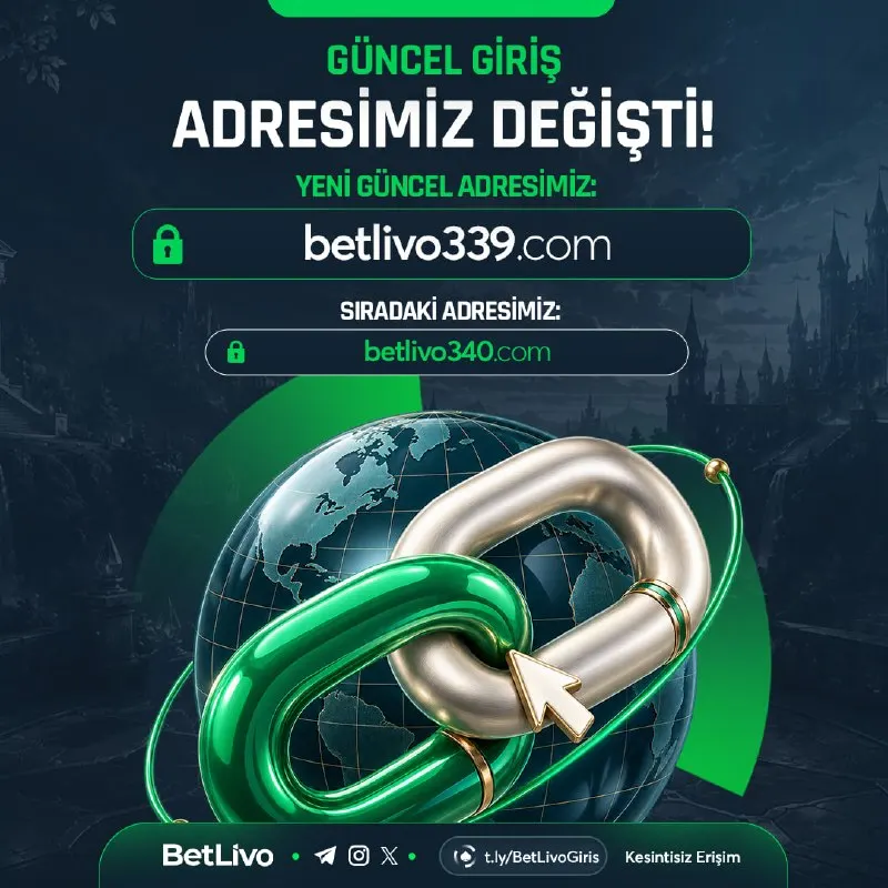 Betlivo Telegram: 🙏Web sitemizin adresi değişti.🙏 🌎Yeni Adresimiz : betlivo339.com 📢 Sahte…