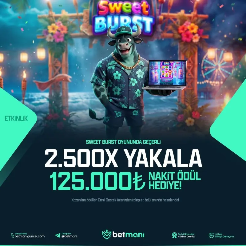 Betmani Telegram: 🚀 Betmani'den Sweet Burst Enerji Kampanyası! Betmani olarak dinamizmi, yeniliği…