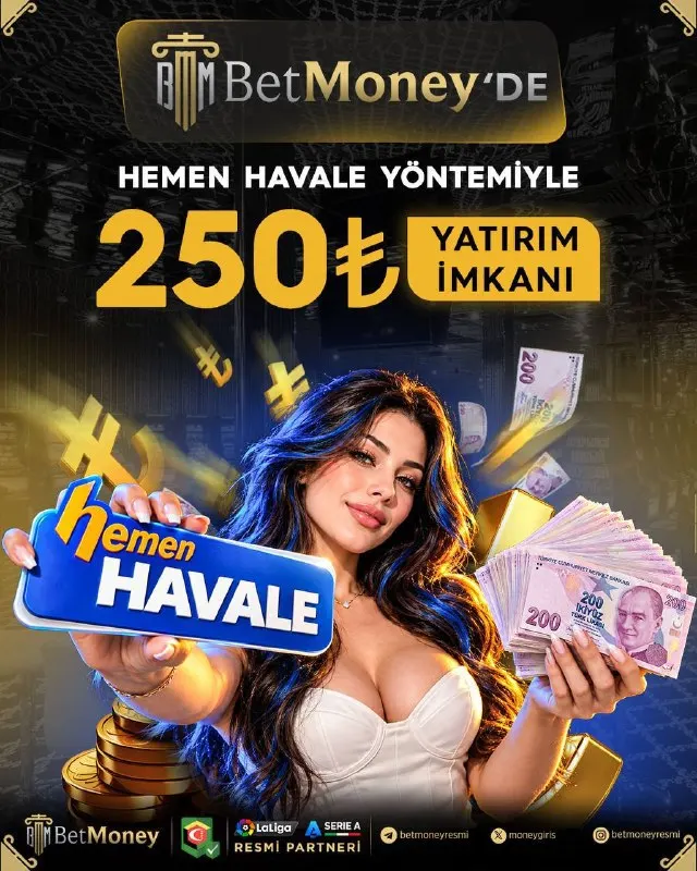 Betmoney Telegram: 💰 BETMONEYDE HAVALE İLE YATIRIM ÇOK KOLAY VE GÜVENLİ ! ✅ Havale ile minimum 250…
