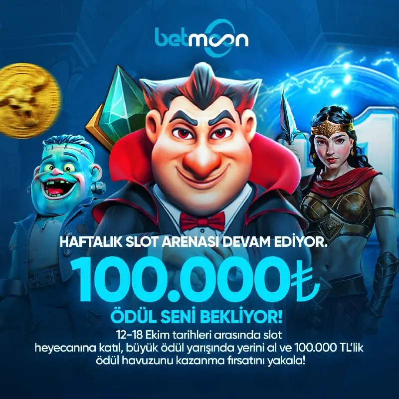 Betmoon Telegram: 🌙 BETMOON | HAFTALIK SLOT ARENASI! 🎁 Büyük yarış devam ediyor! 12–18 Ekim…