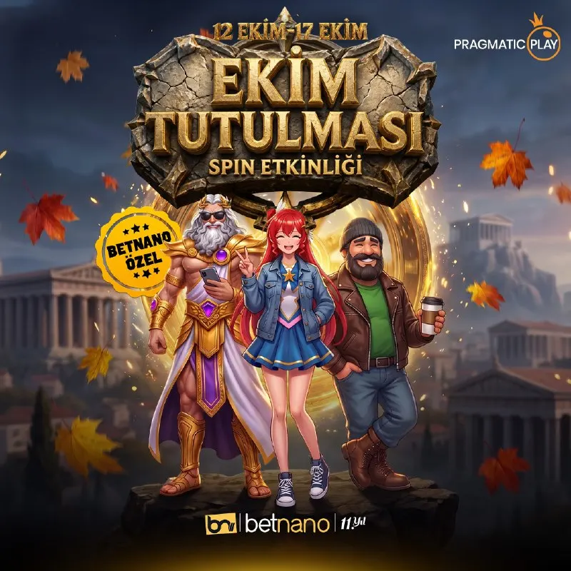 Betnano Telegram: PRAGMATIC PLAY "EKİM TUTULMASI" SPIN ETKİNLİĞİ SON 1 GÜN 📆 BİTİŞ: 17 Ekim 19:00…