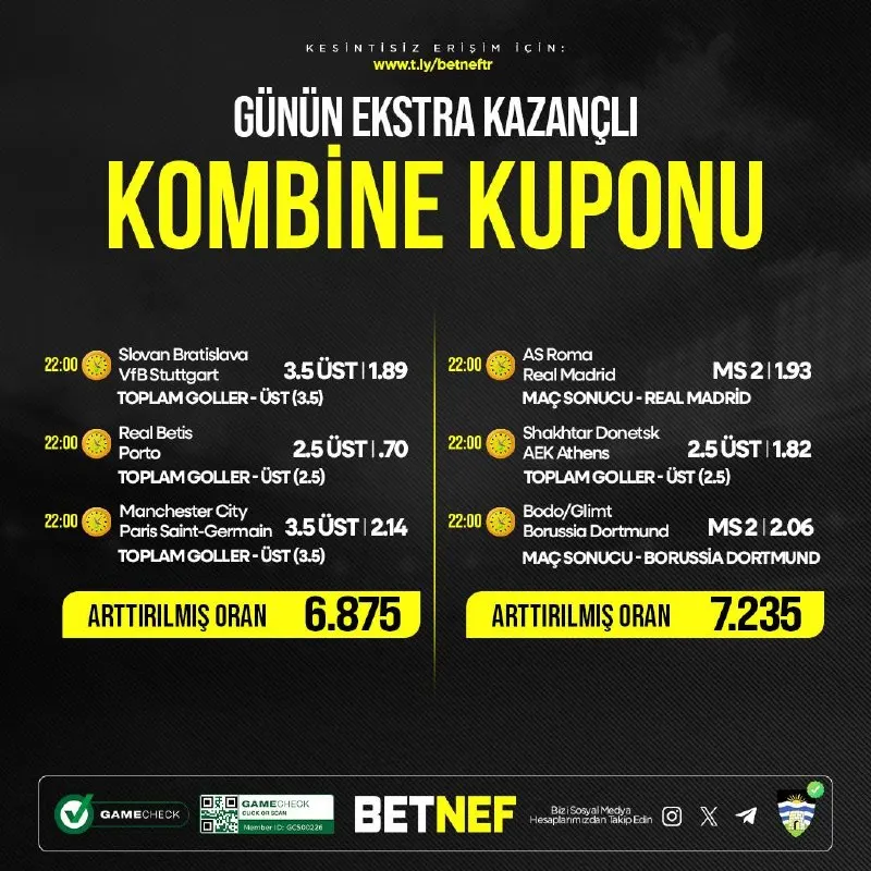 Betnef Telegram: 💰Her Yatırımınıza Özel %15 Çevrimsiz Spor & Slot Yatırım Bonusu Fırsatı 🤝 1…