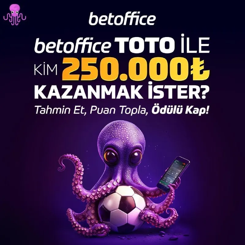 Betoffice Telegram: 🐙 Tahminlerinizi Yapın, TOTO’da Sıralamayı Zorlayın! 💰 Doğru tahminlerle…