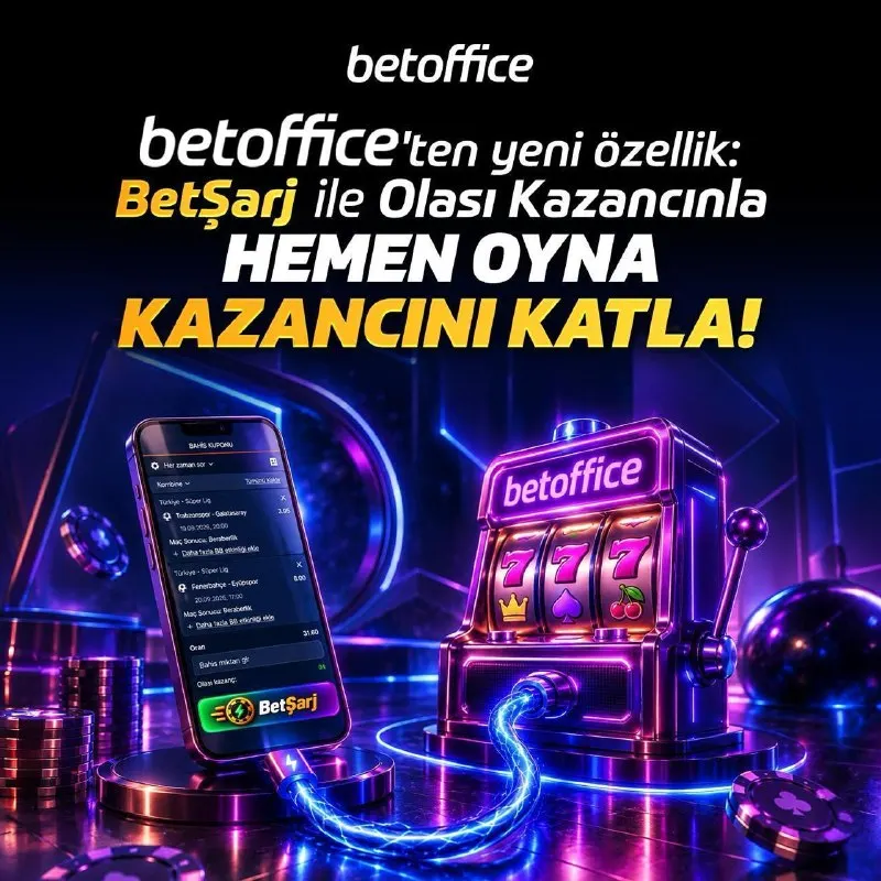 Betoffice Telegram: ⚡️ BetOffice’te yüksek kazançlara özel fırsatlar sizi bekliyor! 👑 Kazanç…