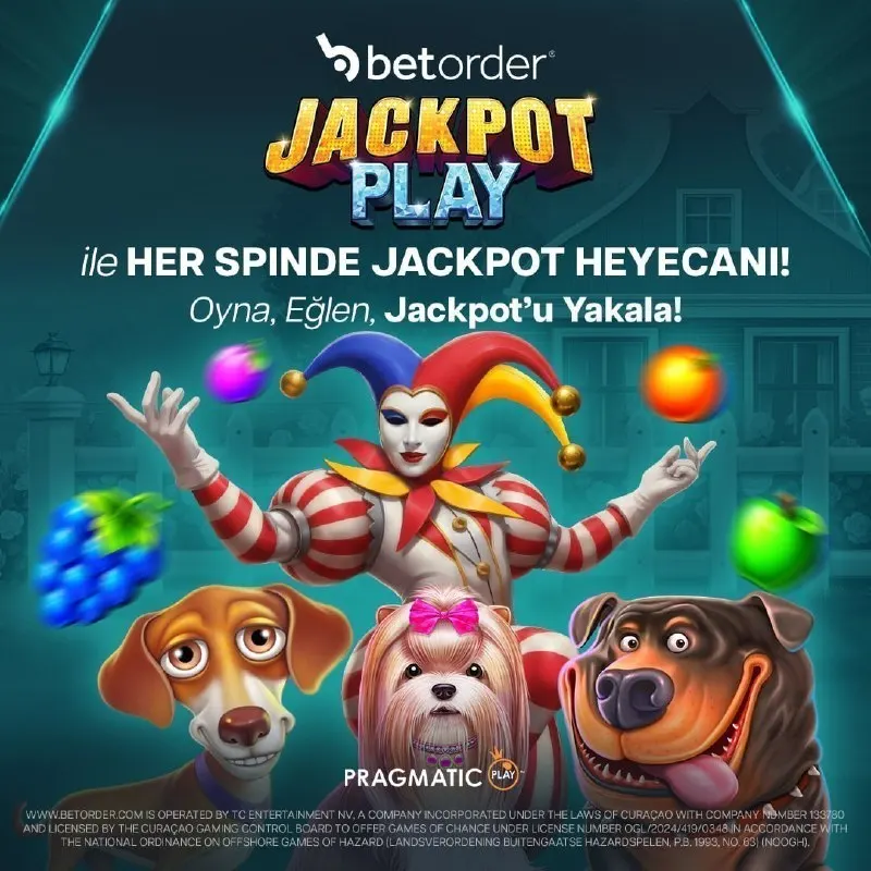 Betorder Telegram: 🎰🌟 JACKPOT PLAY ile Büyük Heyecan! 🌟🎰 Pragmatic Play'in popüler slotlarında…